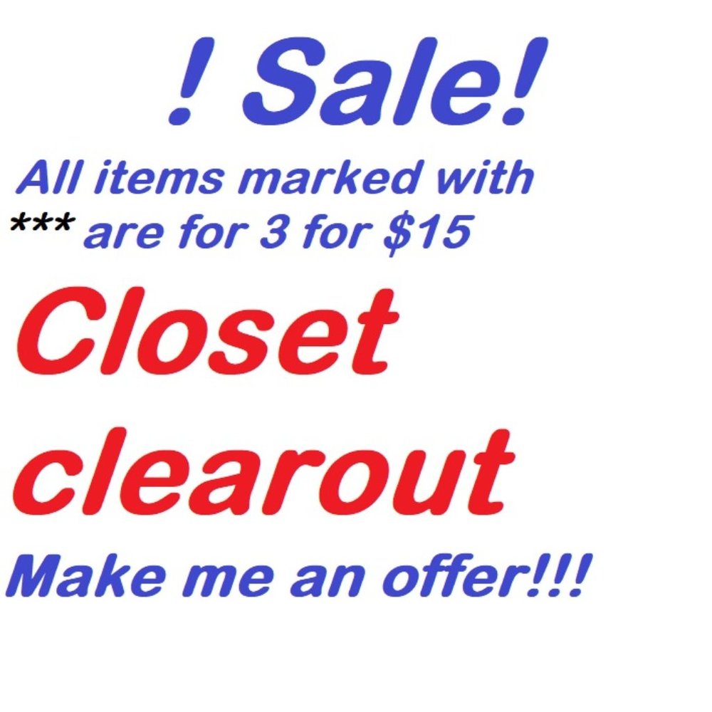 CLOSET CLEAR OUT